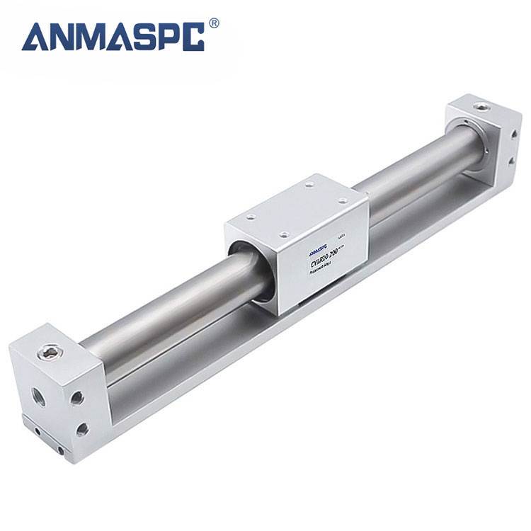 Stånglös magnetisk kopplingsstyrning pneumatisk luftcylinder